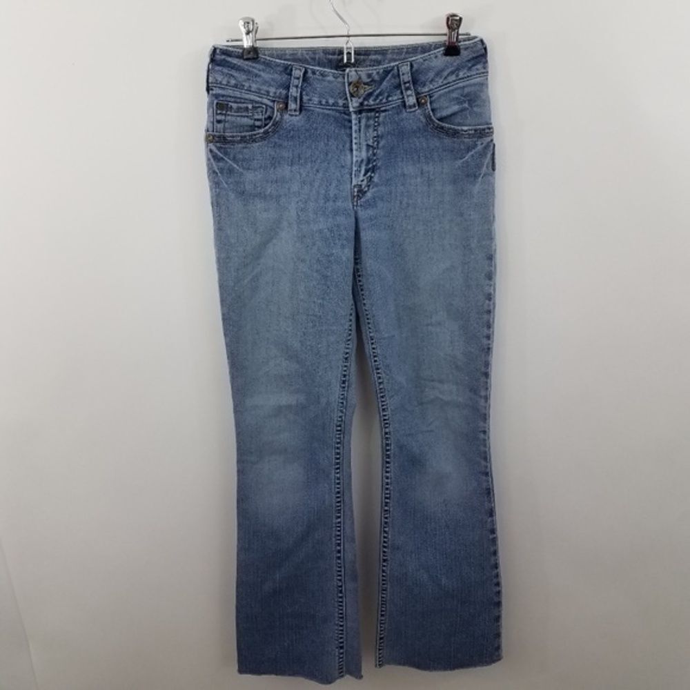 Silver Jeans Suki Women's Boot Cut Off Blue Denim‎